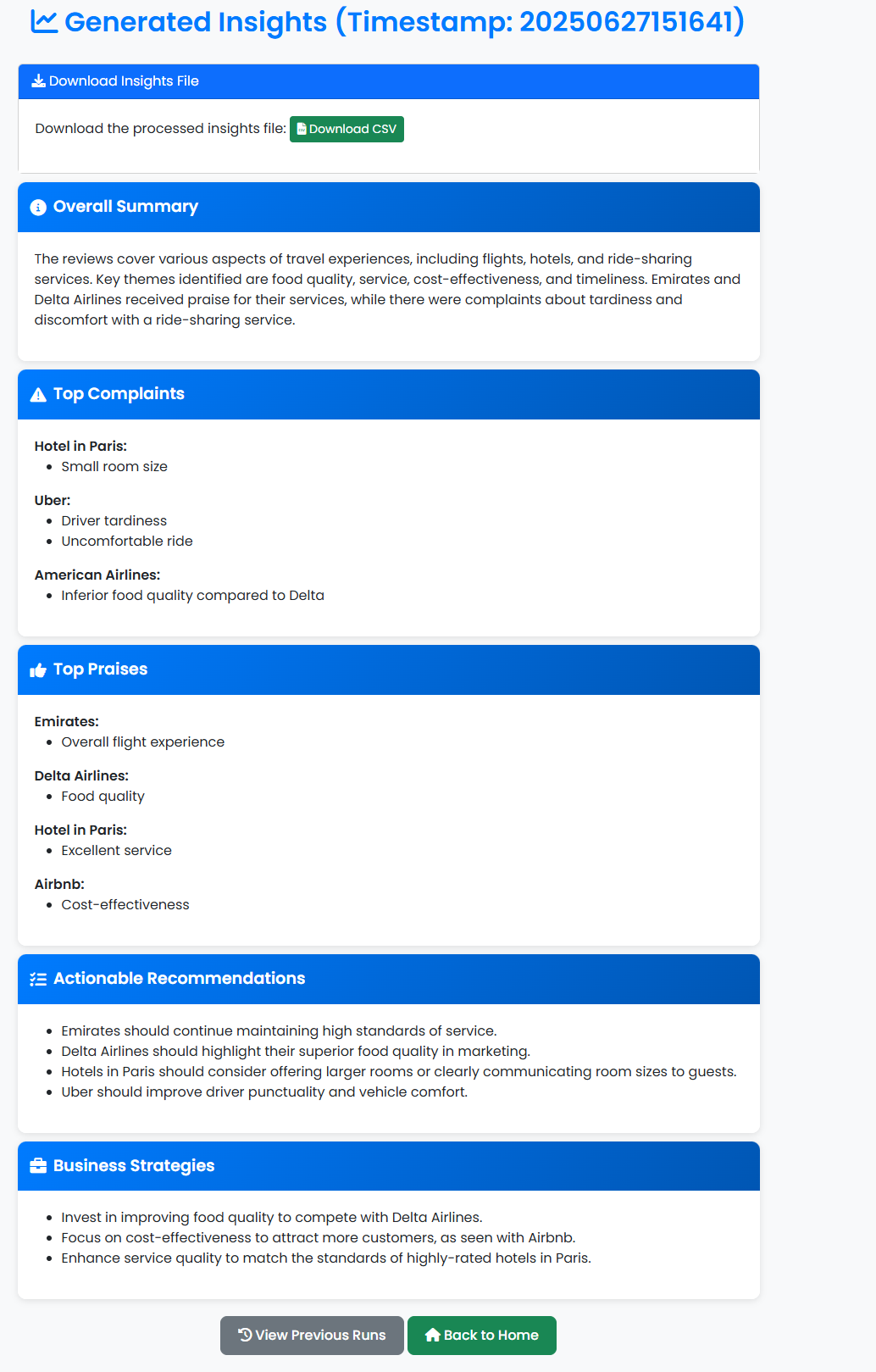 Batch - Insights