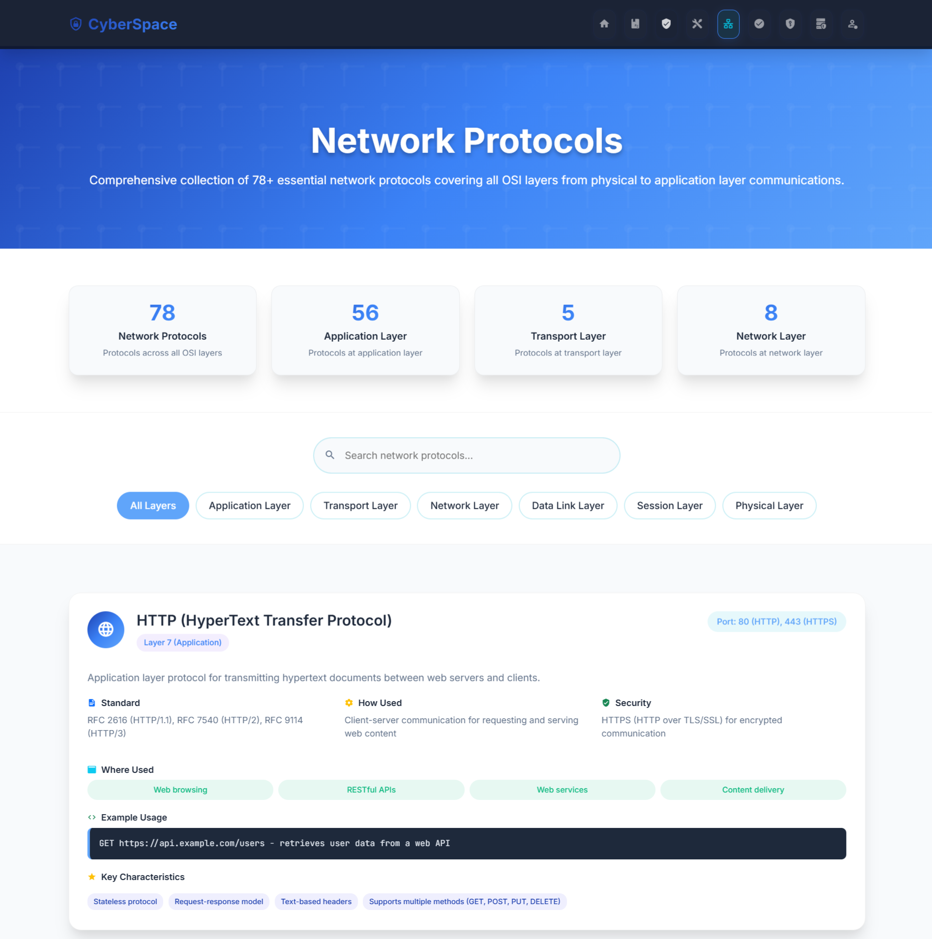 CyberSpace - Protocols