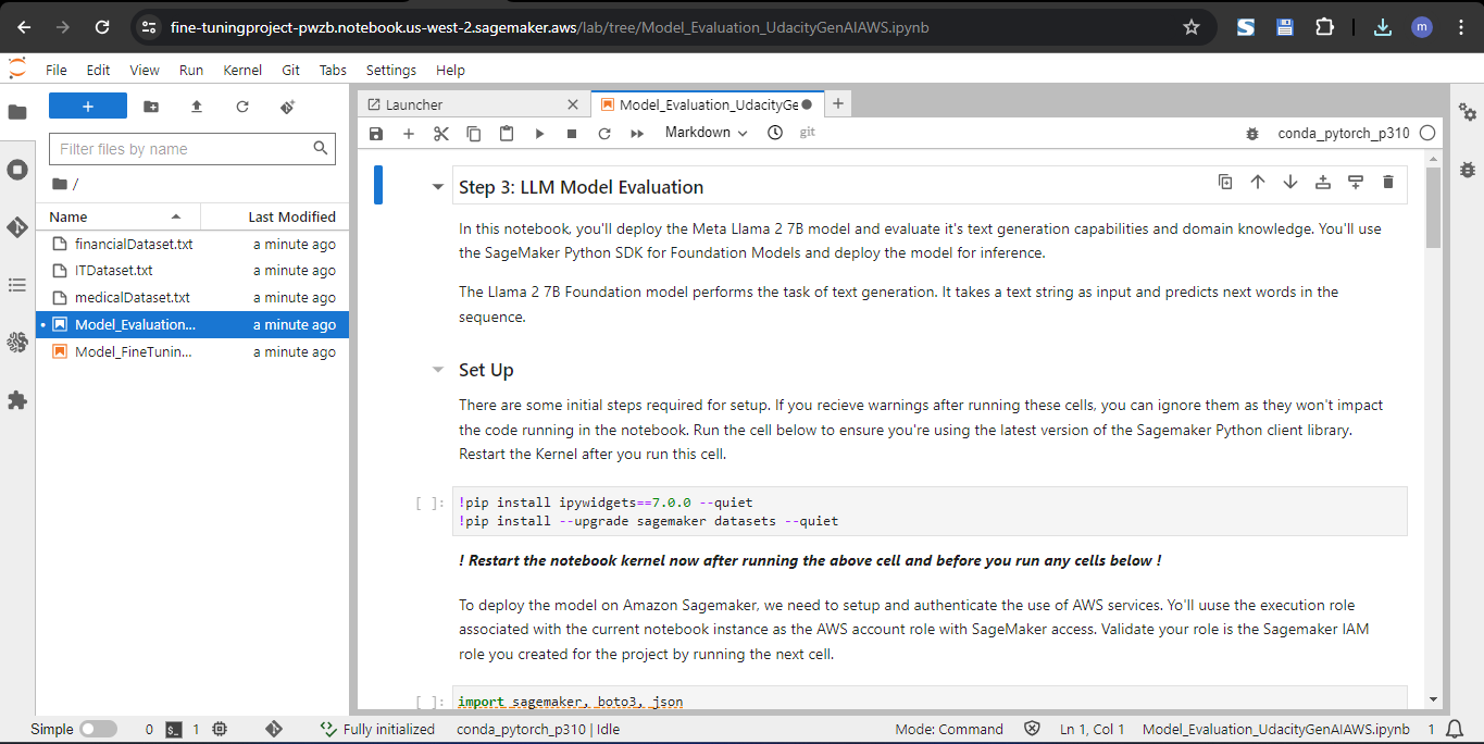 AWS: Uploading Project Starter Files