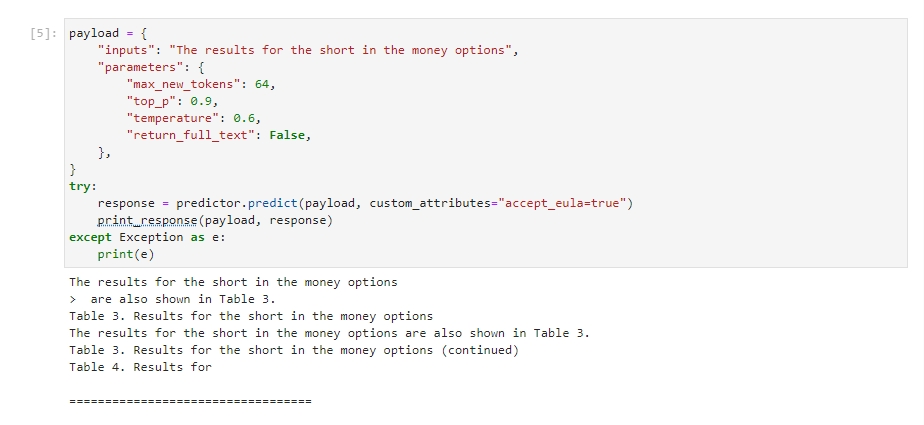 AWS: Model Evaluation With Output (Project-2)